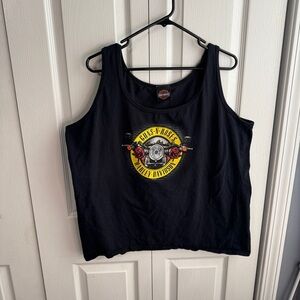 Harley‎ Davidson Guns N Roses Longhorn Grand Praire TX Tank Women's Size 2XL